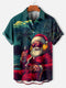 Men's Christmas Funny Graphic Short Sleeve Hawaiian Shirt